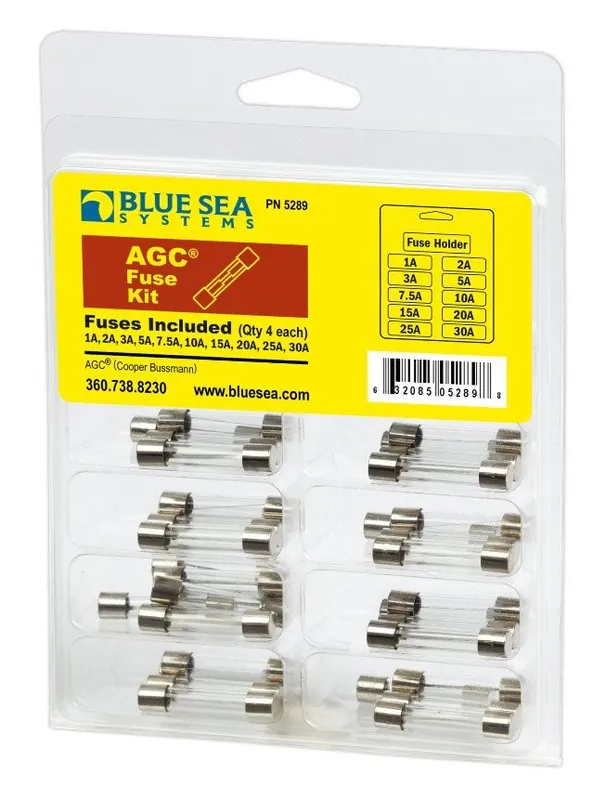 Discount Blue Sea Systems AGC 41-Piece Fuse Kit 32VDC - 5289
