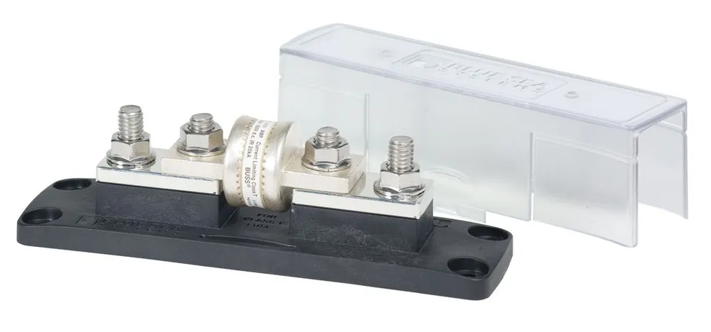 New Release Blue Sea Systems Class T 225 to 400A Fuse Block with Insulating Cover 32V DC - 5502