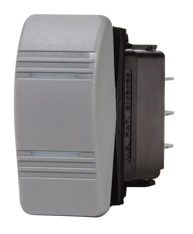 Exclusive Offer Blue Sea Systems Contura Rocker Switch SPDT Gray ON-OFF-ON 12/24V - 8232