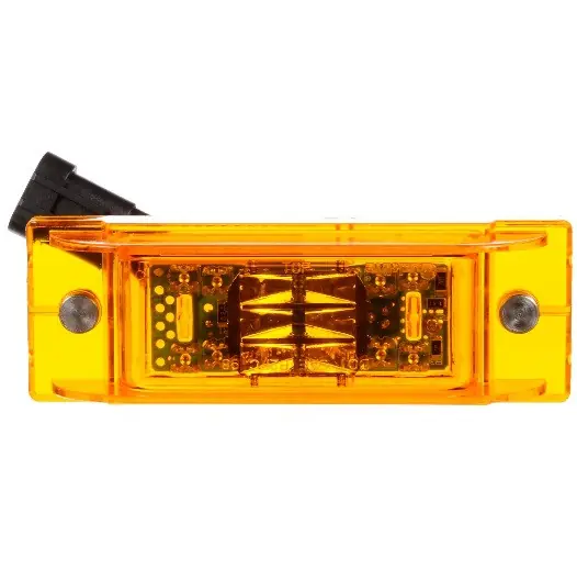 Seasonal Sale Truck-Lite 21 Series Auxiliary with 39 in. Mating Harness 16 Diode Yellow Rectangular LED Marker Clearance Light 12V - 21091Y