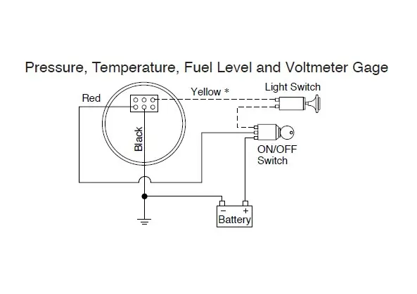 Direct From Factory Murphy EG21F-12-B Electric Fuel Gage 12 VDC with SAE Low Profile Stainless Bezel