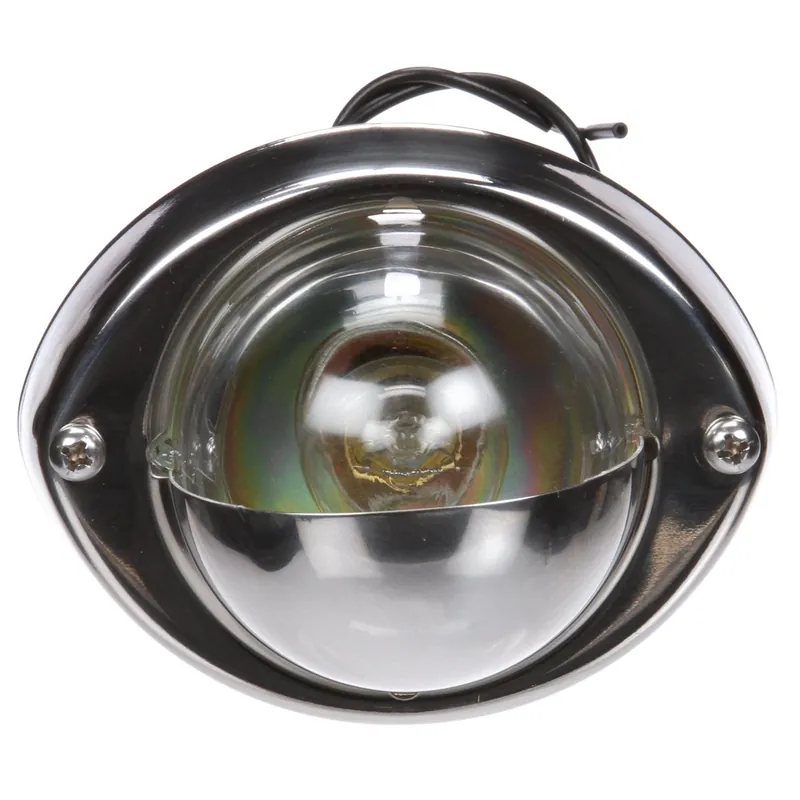 Truck-Lite Clear Round 1 Bulb Incandescent Stepwell Light 24V - 26391C Free Delivery