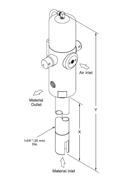 Genuine Alemite High-Pressure Stripped Pump with 50:1 Ratio and 12.5 kg Container Size - 331380-N1