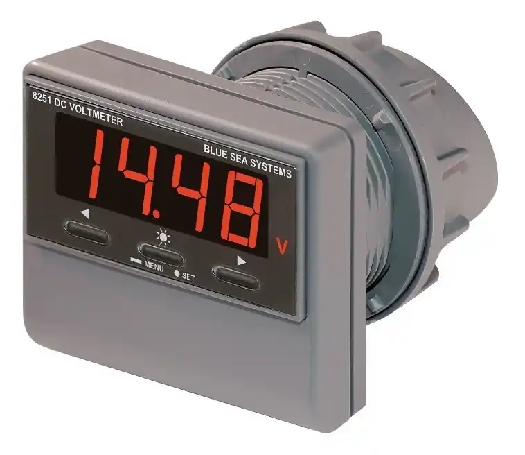 Popular Blue Sea Systems DC Digital Voltmeter 7-60VDC with Alarm - 8251