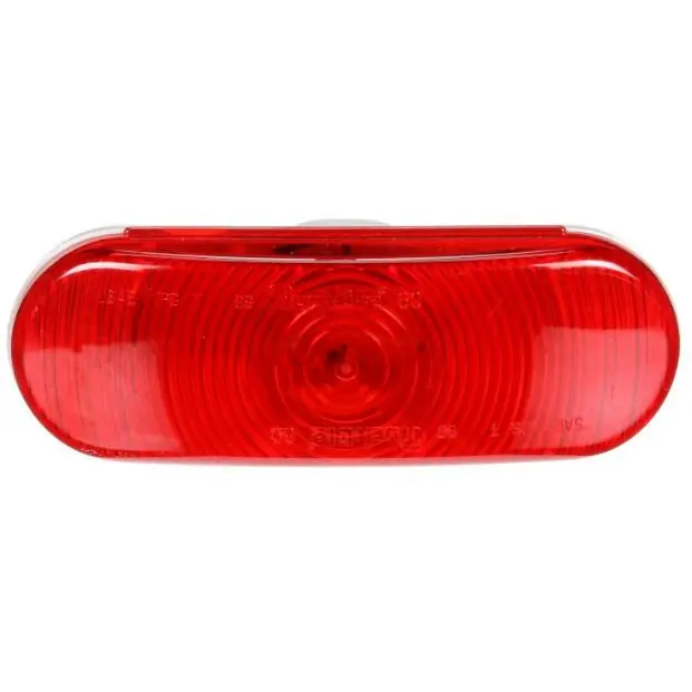 Big Sale Truck-Lite Super 60 1 Bulb Red Oval Incandescent Stop/Turn/Tail Light 24V - 60207R