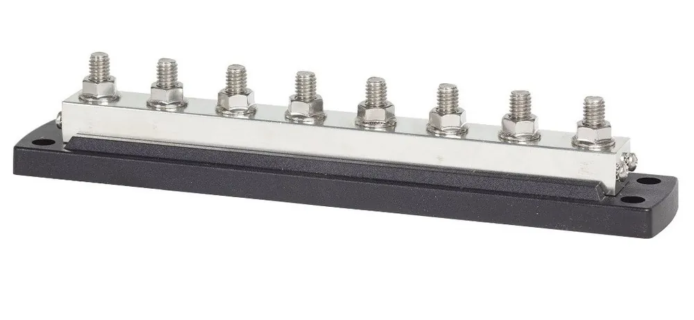 Blue Sea Systems PowerBar 600A BusBar 48V DC Eight 3/8 in. -16 Studs - 2107 Deal