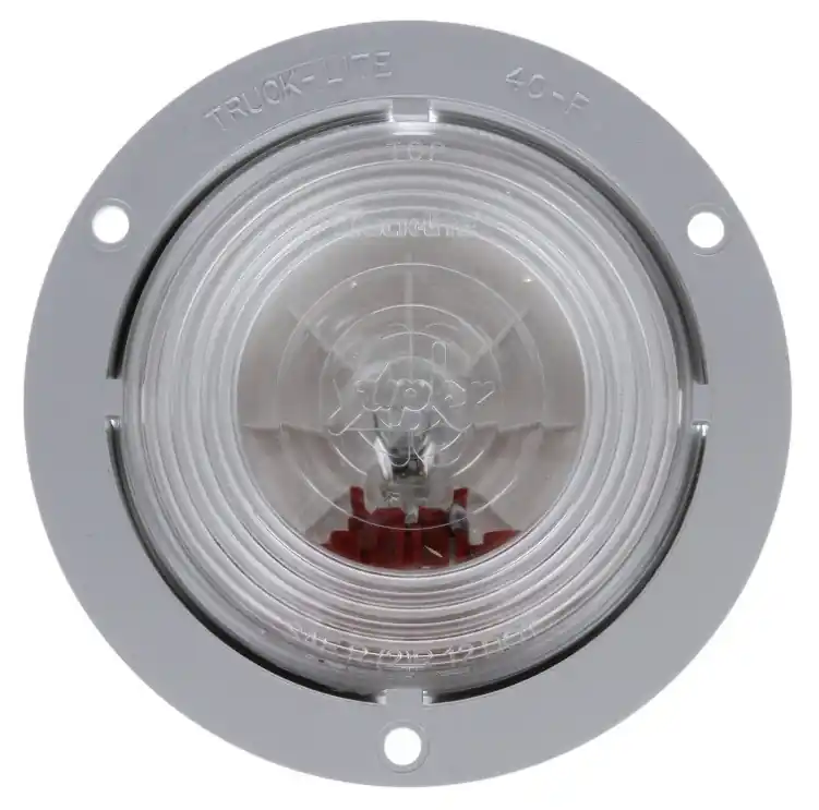 Wholesale Truck-Lite Super 40 1 Bulb Clear Round Incandescent Back-Up Light 12V with Gray Flange - 40261