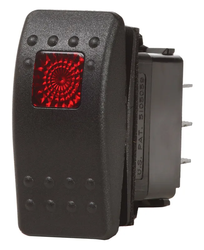 Top Pick Blue Sea Systems Contura II Rocker Switch SPDT Black ON-OFF-ON 12/24V - 7943