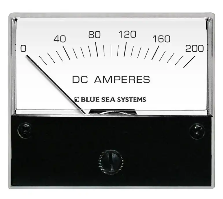 Blue Sea Systems Standard DC Analog Ammeter 0 to 200A with Shunt - 8019 Trusted Brand