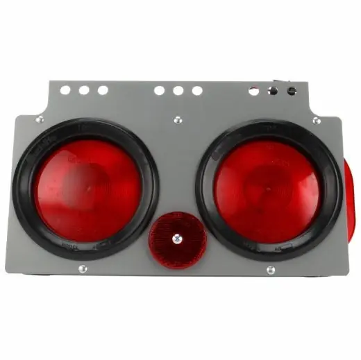 Wholesale Truck-Lite 40 Series 2 Lamps Red Round Incandescent Right Hand Side Stop/Turn/Tail and Marker Clearance Light Module - Bulk Pkg - 40757-3