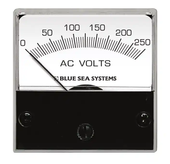 Handmade Blue Sea Systems AC Analog Micro Voltmeter 0 to 250V - 8245