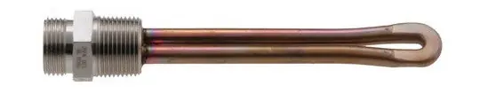 Handmade Zerostart Threaded Coolant Immersion Heater 1500W 120V with 5-1/4 in. Element Length - 8601011