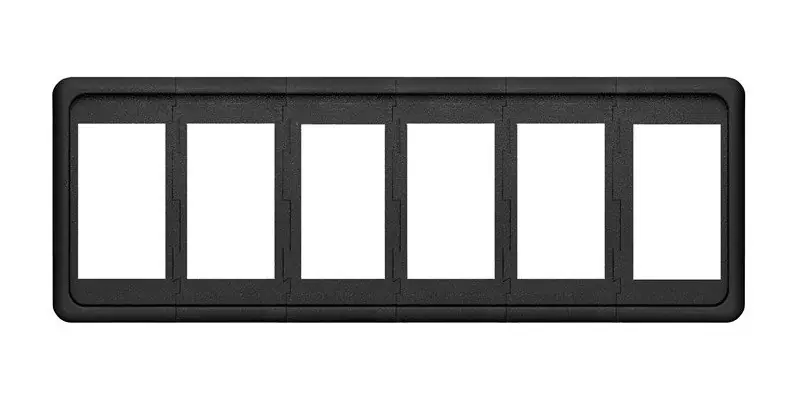Super Sale Blue Sea Systems 6-Position Contura Switch Mounting Panel - 8260