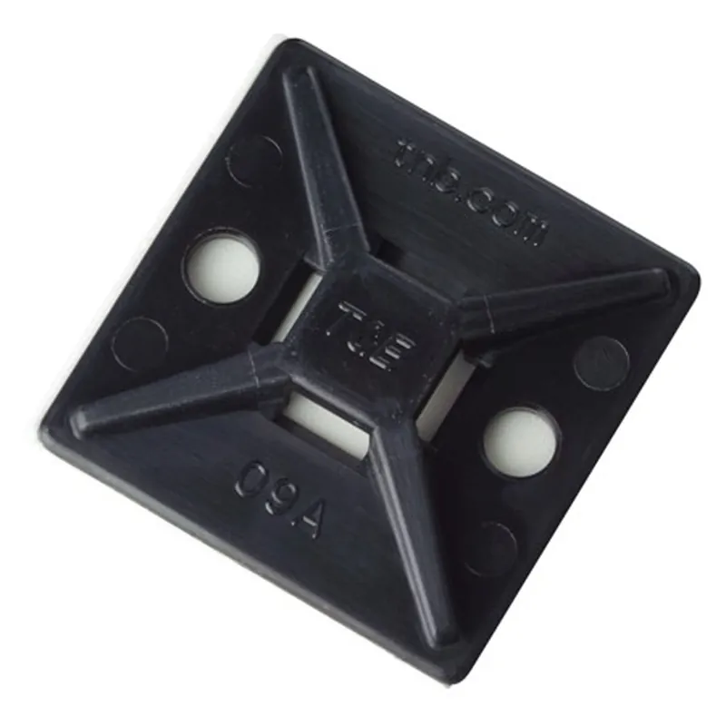 Bargain Thomas & Betts MPNY-1000A-0-C Acrylic Adhesive Mount Cable Tie Mounting Base Nylon 6/6 Black Catamount