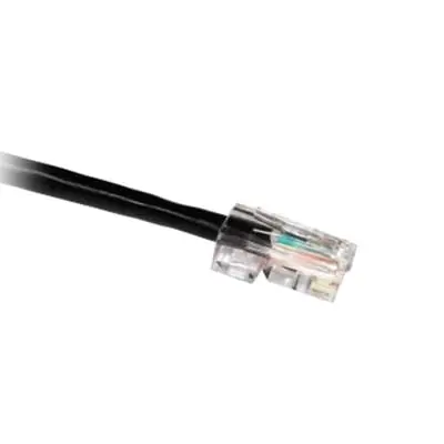 Viral P-C5E-BK-100-O Copper Plenum Rated No Boot Category 5e Patch Cord 24/4P 100-ft Black