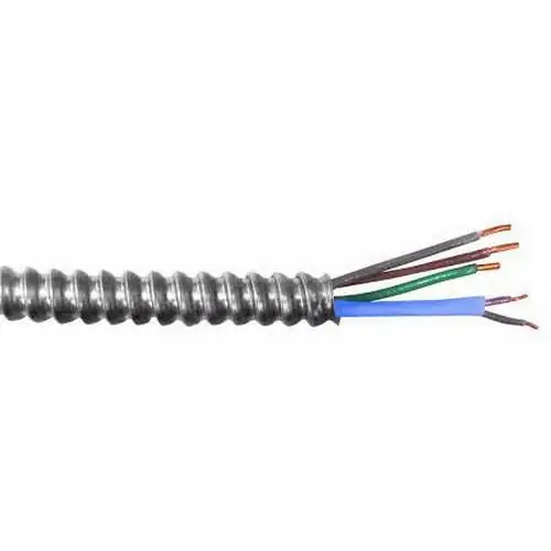Today Only Copper Conductor Aluminum 1TPJ MC Armored Cable 10/2 16/2 (TPJ) 250-ft Coil Purple/Gray Black/White/Green MC Luminary MC