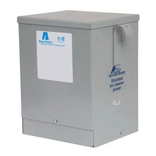 Acme T253012S 1-Phase Aluminum 4 Windings Encapsulated Dry Type Distribution Transformer 240/480-Volt Primary 120/240-Volt Secondary 2 KVA Final Sale