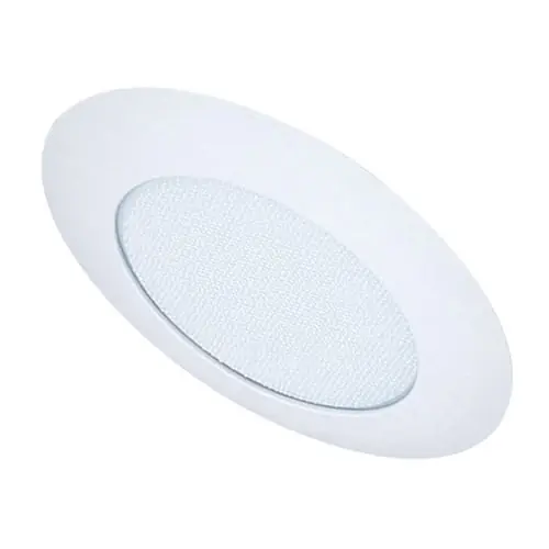 Elco Lighting EL12W 6-Inch Sloped Shower Trim With Albalite Lens White Powder Coated Or Anodized Special Offer