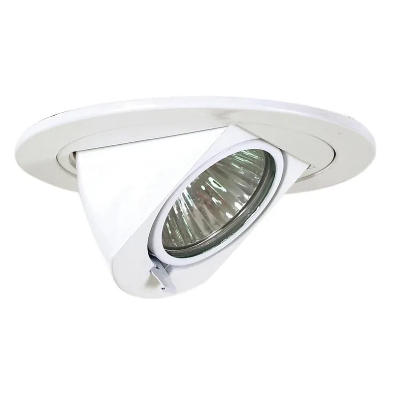 Elco Lighting EL2696W Low Voltage 3-Inch Die Cast Adjustable Recessed Pull Down Trim Round All White Best Seller