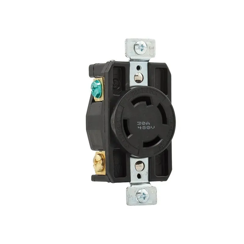 Affordable Cooper Wiring Device AHL1630R Industrial Grade Single Locking Receptacle 480-Volt AC 30-Amp NEMA L16-30 Black