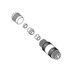 Woodhead E1AS06-52 Male Ethernet Single Keyway Micro-Change Field Attachable Connector Brad Fan Favorite