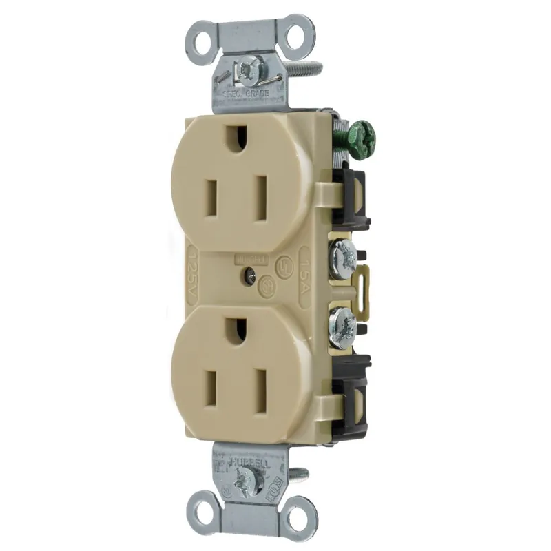 DUPLEX RECEPTACLE HUBW 5252AI 15A 125V DPLX RCPT Today Only