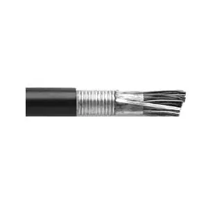 Solid Copper Shielded Direct Burial Filled Foam Skin Cable 24/100P Black Free Returns