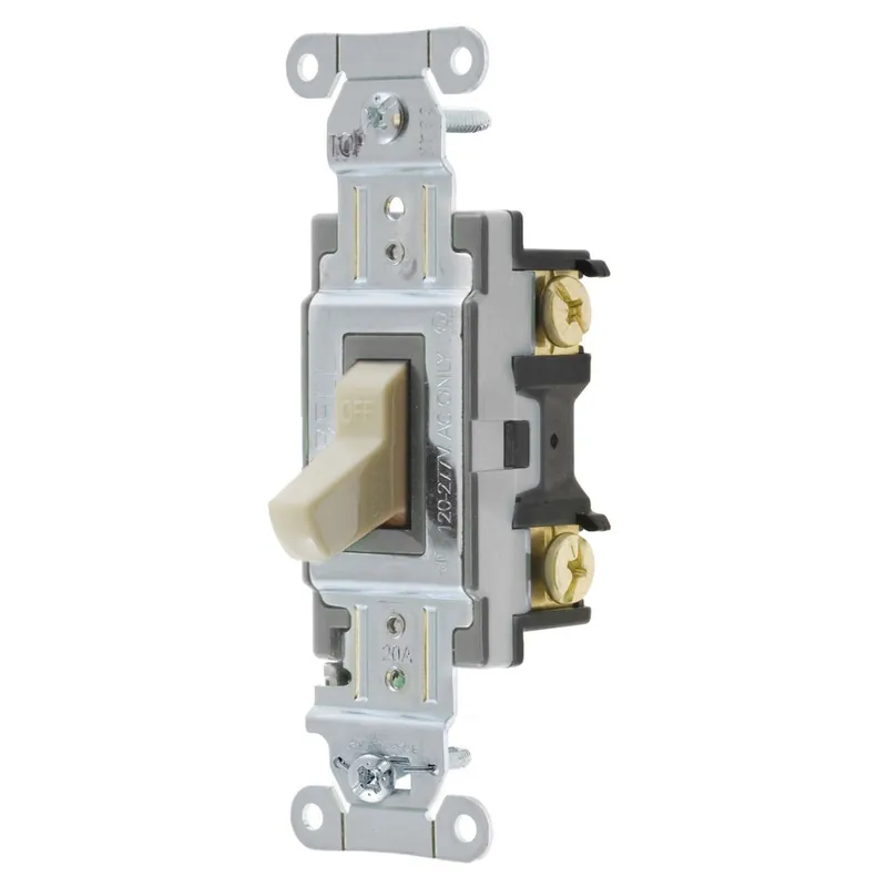 Brand New Hubbell-Wiring CSB120I 120/277-Volt AC 20-Amp 1-Pole Commercial/Specification Grade Toggle Switch Ivory