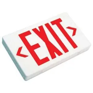 Express Delivery Mule Lighting MXBRU MX Series LED Exit Sign Red Letter 120/277-Volt AC