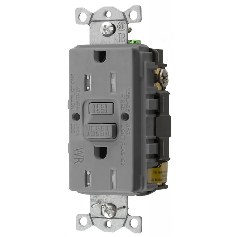 RECEPTACLE HWS GFTWRST15GY SELF TEST GF RCPT Get Yours