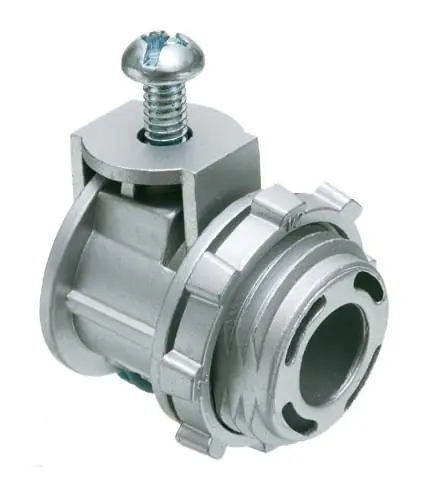 Authentic Arlington SG75A Die Cast Zinc Insulated Throat Straight Connector 3/4-Inch Saddlegrip®