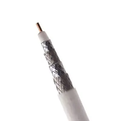 Today Only Quad Shielded RG-6 CMR Coaxial Cable 1000-ft Box White
