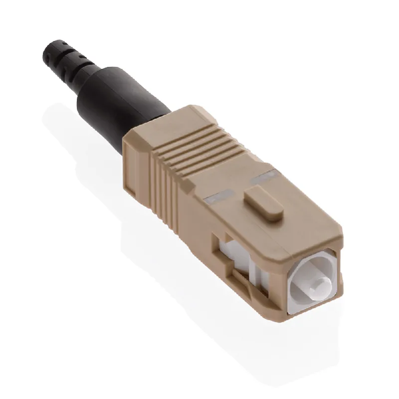 Leviton 49991-MSC SC Connector Pre-Polished Connector OM1 Multimode Fiber Beige FastCAM Last Chance