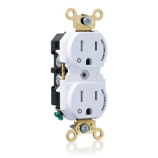 Mega Sale Leviton 5262-2PW Industrial Specification Grade Extra Heavy-Duty Straight Blade Duplex Receptacle 15-Amp 125-Volt NEMA 5-15R White