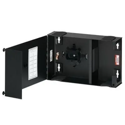 Free Delivery Leviton 5W120-N 16 Gauge Steel SDX Series Small Enclosure With Split Metal Door And One Lock/Key 48-Fiber LC 13-Inch x 3.5-Inch x 8-Inch Powder Coa