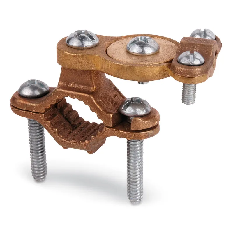 Thomas & Betts JA2 Cast Bronze Ground Clamp 1-1/4 - 2-Inch Pipe 6-10-AWG Solid Blackburn® and E-Z-Ground® High Quality