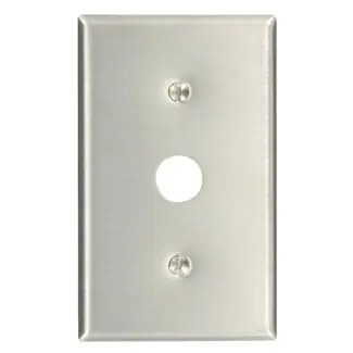 WALL PLATE LEV 84037 40 1G SS TEL PLT 625HOLE While Supplies Last