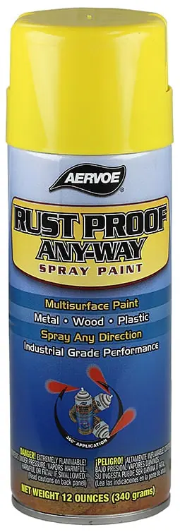 Dottie 302 Solvent Based Rust Proof Any-Way Paint Aerosol Can 16 oz Safety Yellow Buy Today