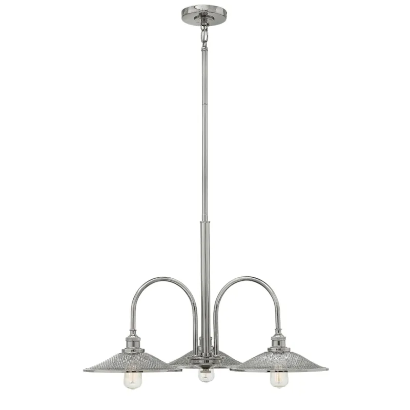 Affordable Hinkley Lighting 4363PN 3-Light Chandelier 60-Watt 120-Volt Polished Nickel Rigby