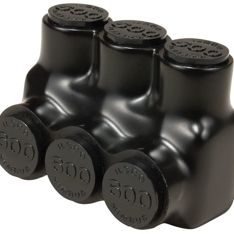 Next Day Delivery Ilsco PBTS-3-3/0 Plastisol PBTS Series Insulated Multi-Tap Connector 3-Port 3/0-6-AWG