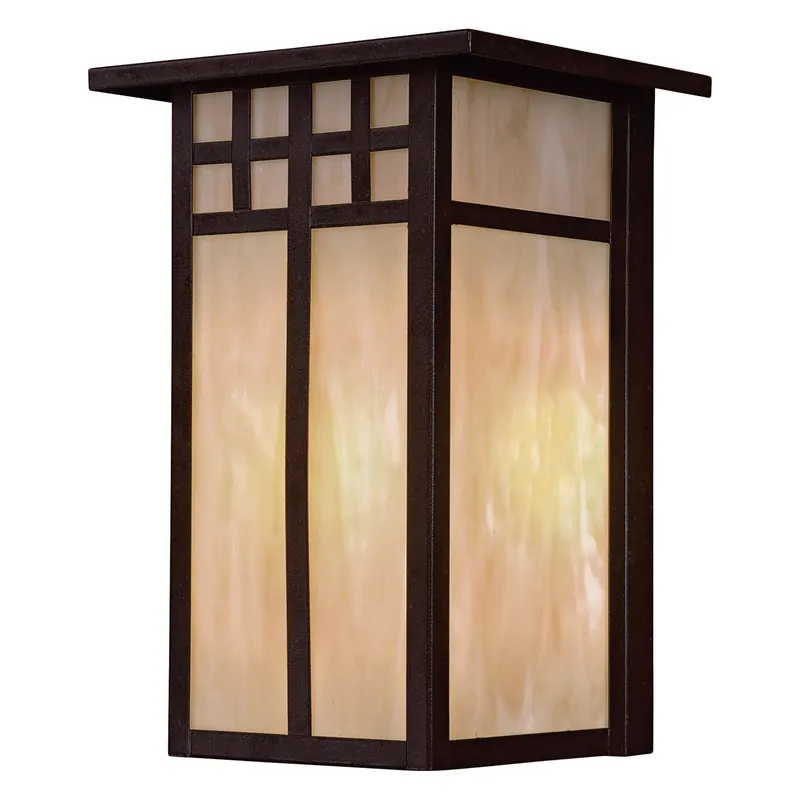 While Supplies Last Minka Lavery 8602-A179-PL 1-Light Pocket Lantern 13-Watt Textured French Bronze The Great Outdoors, Scottsdale II