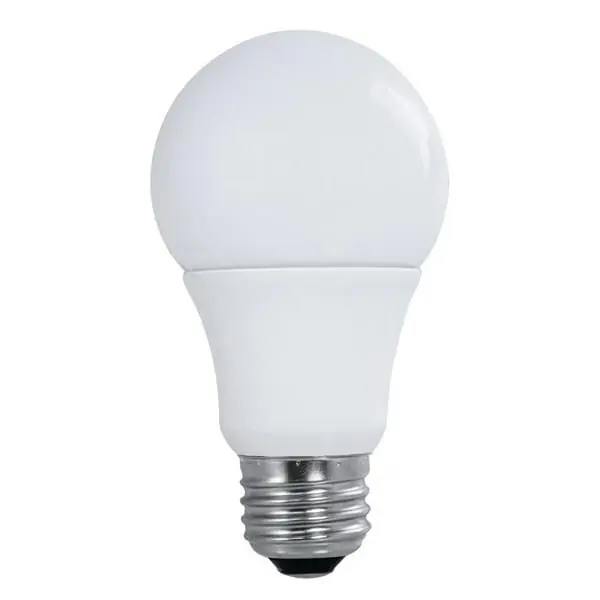 Budget Satco S9597 A19 LED Lamp 9-Watt E26 Medium Base 800-Lumens 80 CRI 5000K Natural Light