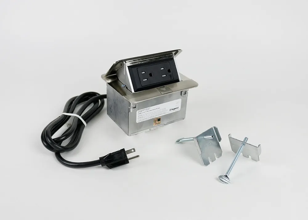 Trending Wiremold DQFP15ST Multi-Channel Table Box Single-Flip Up Unit Dequrum