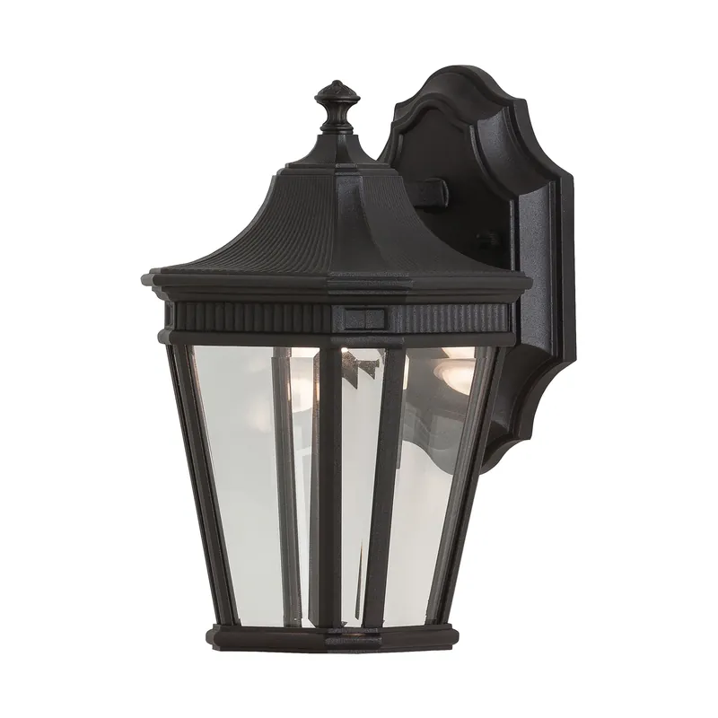 Hassle-Free Returns Murray Feiss OL5400BK-LED Dimmable 1-Light Outdoor Wall Lantern 14-Watt 120-Volt AC Black Cotswold Lane