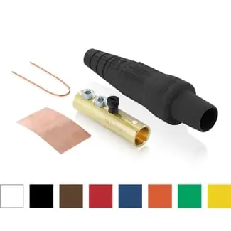 Time-Limited Leviton 16D45-UW 1-Pole Cam-Type Taper Nose Detachable Plug 600-Volt AC/DC 190-Amp White Rhino-Hide