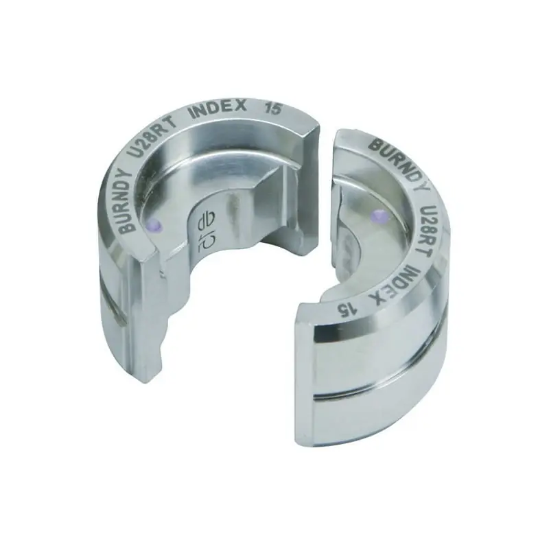 Burndy U-32ART Stainless Steel Circular Non-Butting Twin U-Die 12-ton Green Authentic