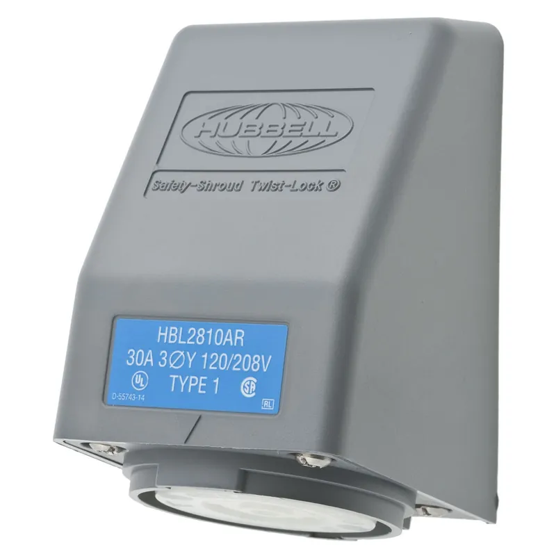 Deal TWIST LOCK RECEPTACLE HUBW HBL2810AR LKG RCPT NMA L21 30R