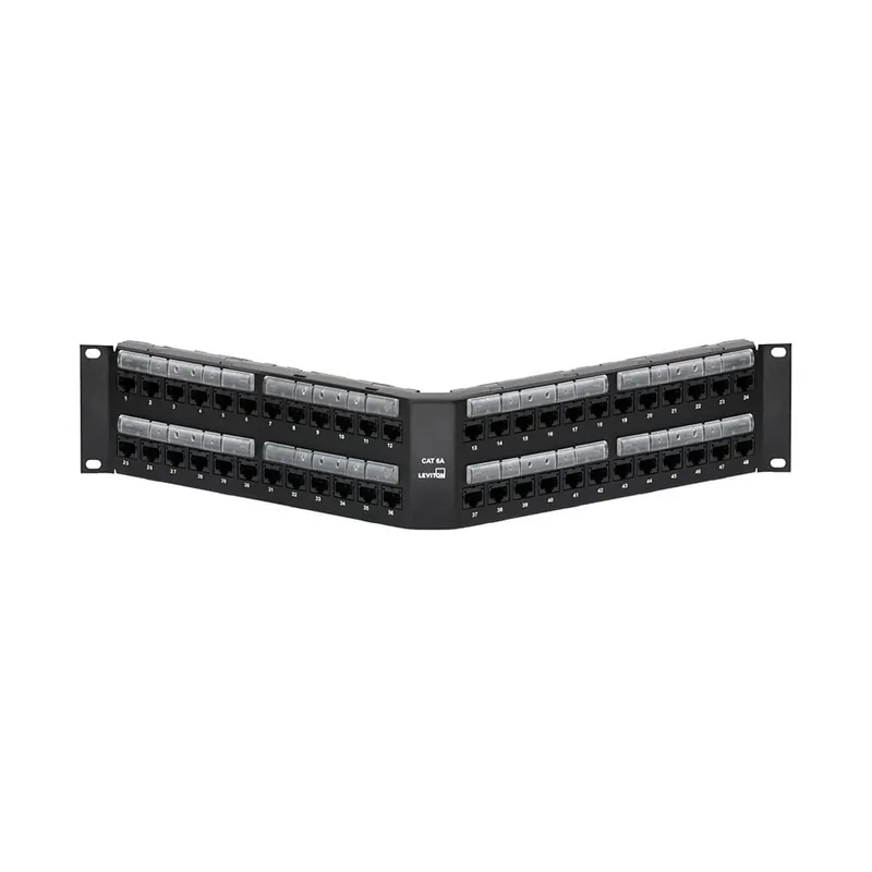Top Rated PATCH PANEL LEV 6A587 U48 48PT CAT6A ANG PPANEL