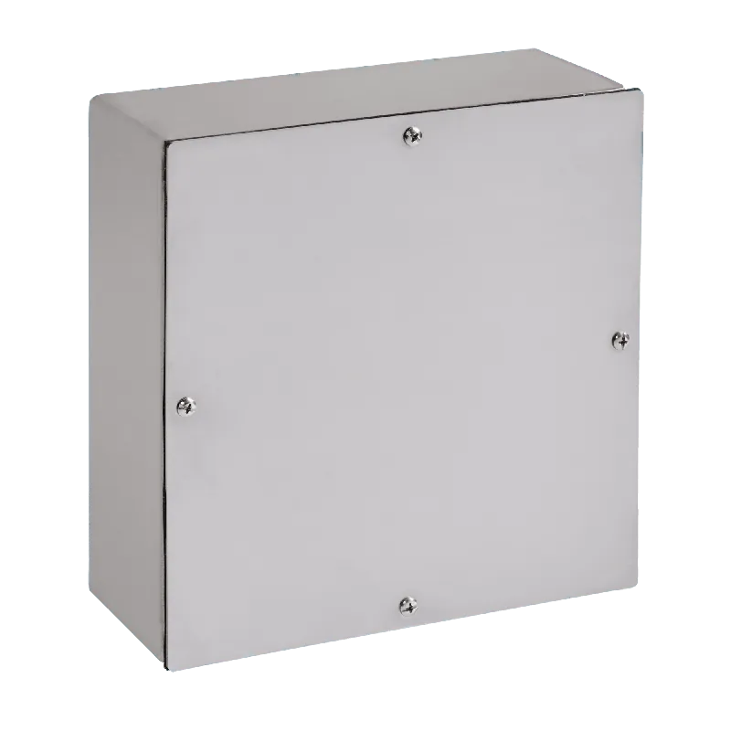 Premium Hoffman ASE6X6X4SSNK NEMA 4X2B Smooth 304 Stainless Steel Screw Cover Enclosure 6-Inch x 6-Inch x 4-Inch nVent