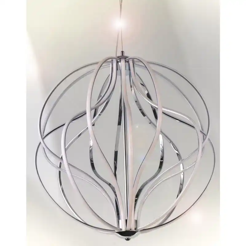 Maxim Lighting E21176-PC Dimmable 16-Light Pendant Fixture 103.68-Watt 120-Volt Polished Chrome Aura Hassle-Free Returns